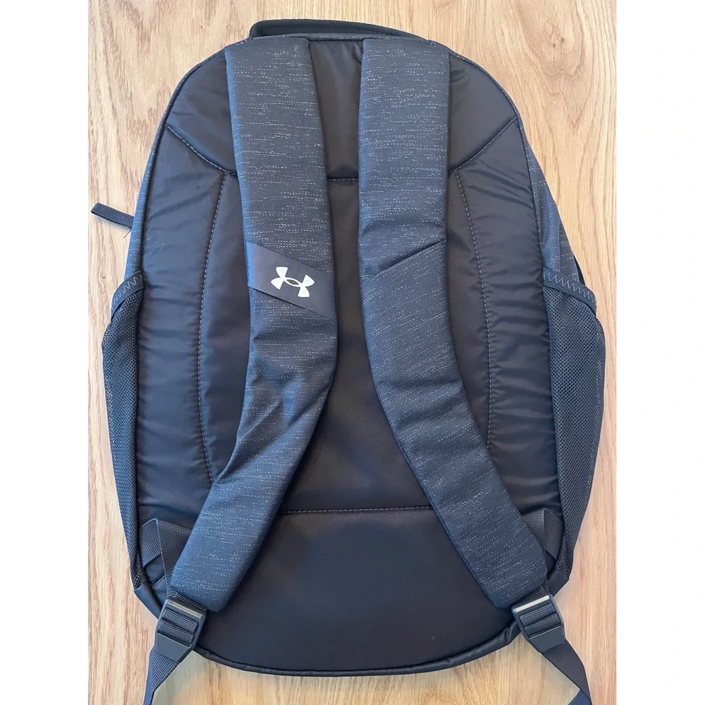 Under Armour Hustle Signature Backpack Black 28L UA Storm Laptop Bag NEW